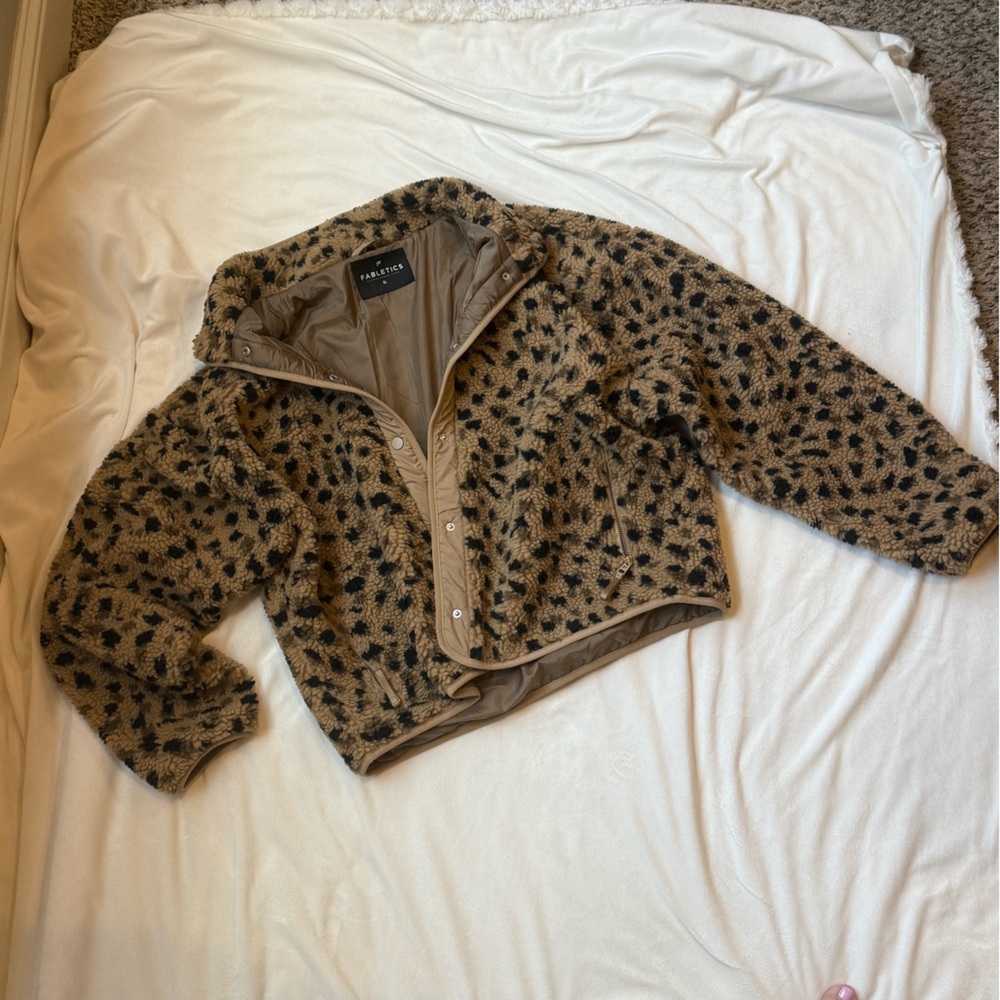 Fabletics leopard print jacket